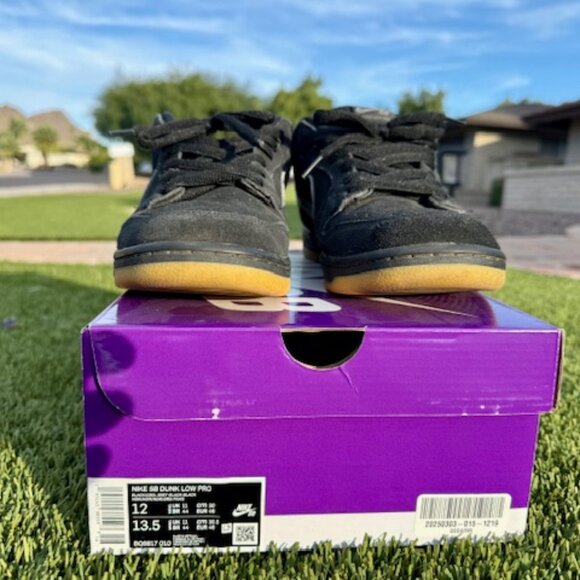 Nike SB Dunk Low Pro Fog Black Gray 2023 BQ6817-010 Men's 12 - Picture 2 of 11